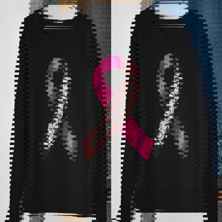 Leopard Game Day Pink American Football Tackle Breast Cancer Sweatshirt Gifts for Old Women