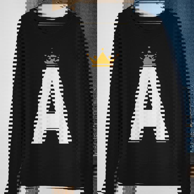 Letter A Alphabet Letter Initial Sweatshirt Gifts for Old Women Letter A Alphabet Letter Initial Sweatshirt Gifts for Old Women