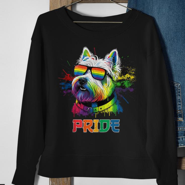 Lgbt Lesbian Gay Pride Westie Dog Sweatshirt Gifts for Old Women