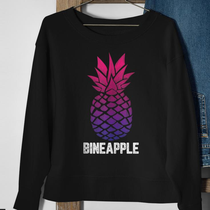 Lgbt-Q Bi-Sexual Pineapple Tropical Summer Cool Pride Gifts Sweatshirt Gifts for Old Women