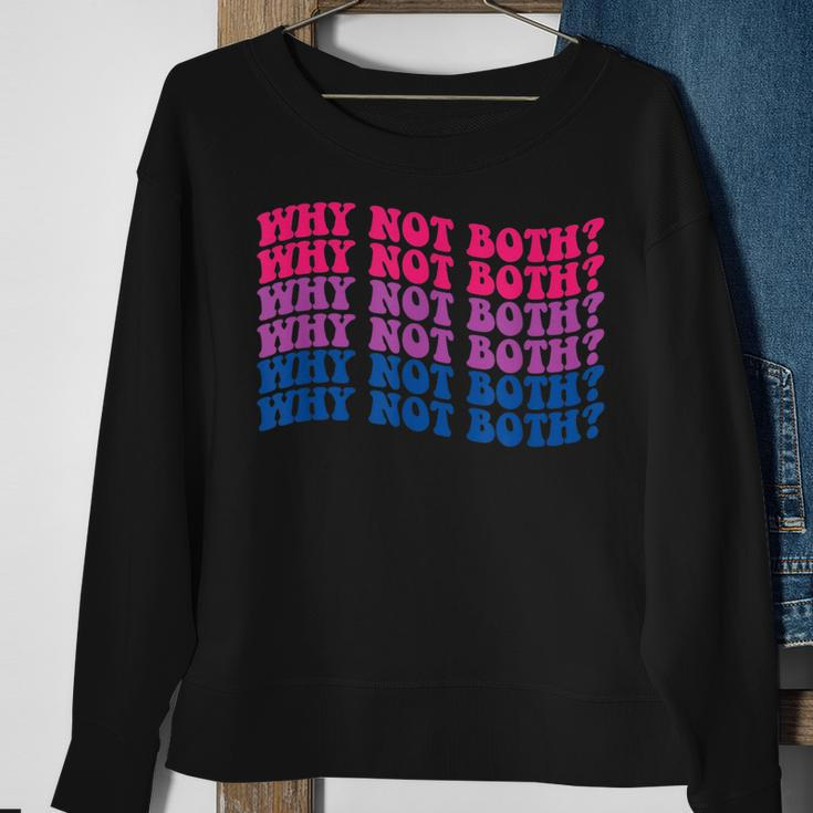 Lgbtq Bisexual Pride Bi-Furious Why Not Both Sweatshirt Gifts for Old Women