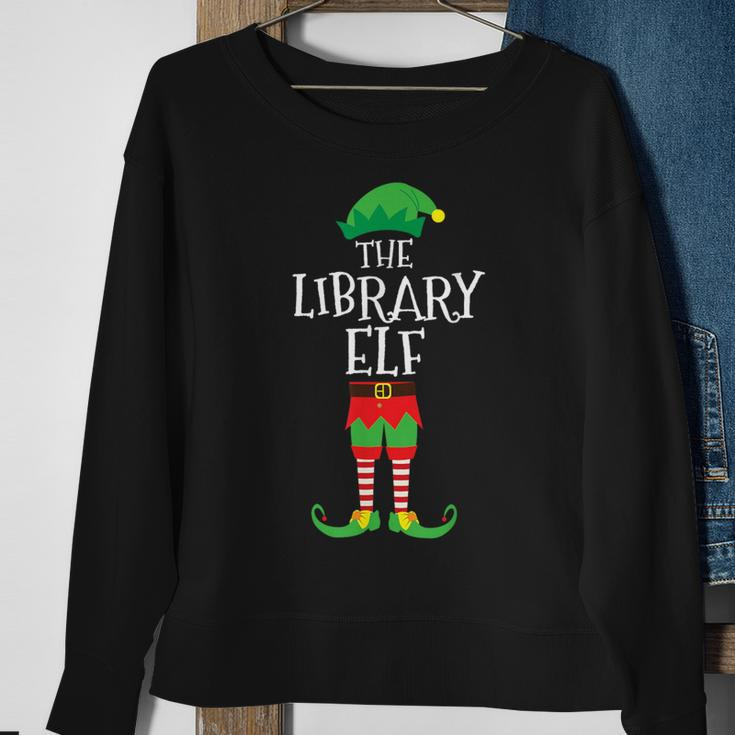 Library Elf Library Assistant Christmas Party Pajama Sweatshirt Gifts for Old Women