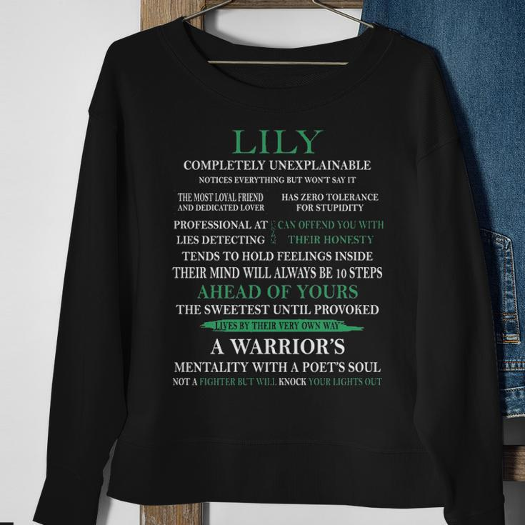 Lily Name Gift Lily Completely Unexplainable Sweatshirt Gifts for Old Women