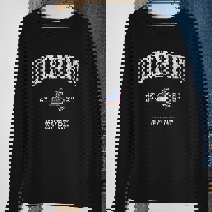 Lockport New York Ny Vintage American Flag Sports Sweatshirt Gifts for Old Women Lockport New York Ny Vintage American Flag Sports Sweatshirt Gifts for Old Women