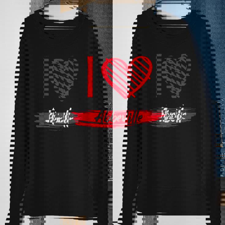 I Love Abbeville I Heart Abbeville Sweatshirt Gifts for Old Women