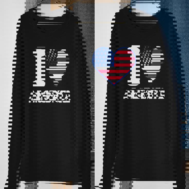 I Love Argenta I Heart Argenta Sweatshirt Gifts for Old Women
