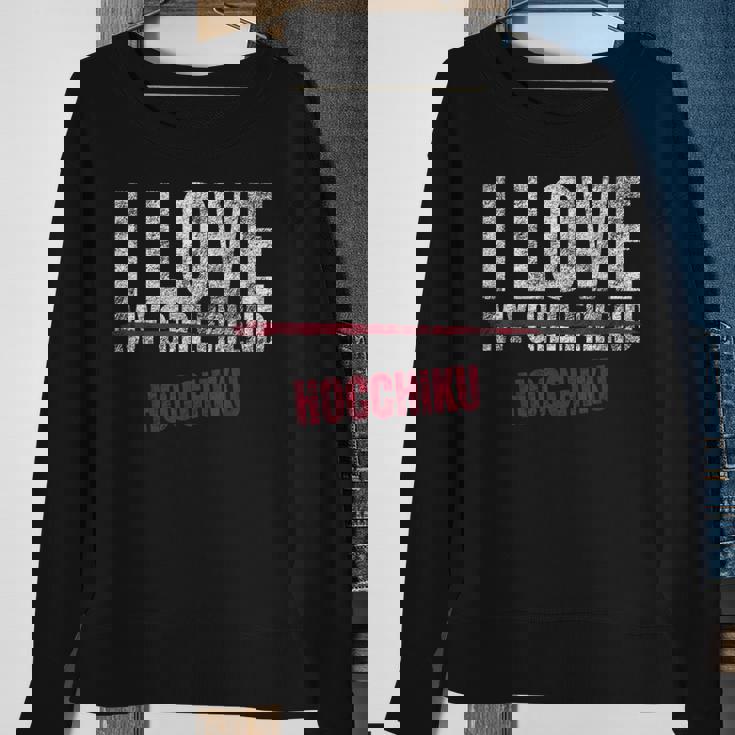 I Love Hocchiku Musical Instrument Music Musical Sweatshirt Gifts for Old Women