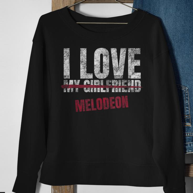 I Love Melodeon Musical Instrument Music Musical Sweatshirt Gifts for Old Women