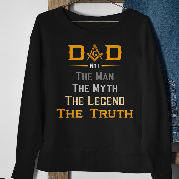 Mason Dad The Man Masonic The Truth Legend Fathers Day Gift Sweatshirt Gifts for Old Women