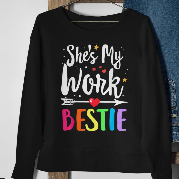 Matching Work Best Friend She's My Work Bestie Sweatshirt Gifts for Old Women
