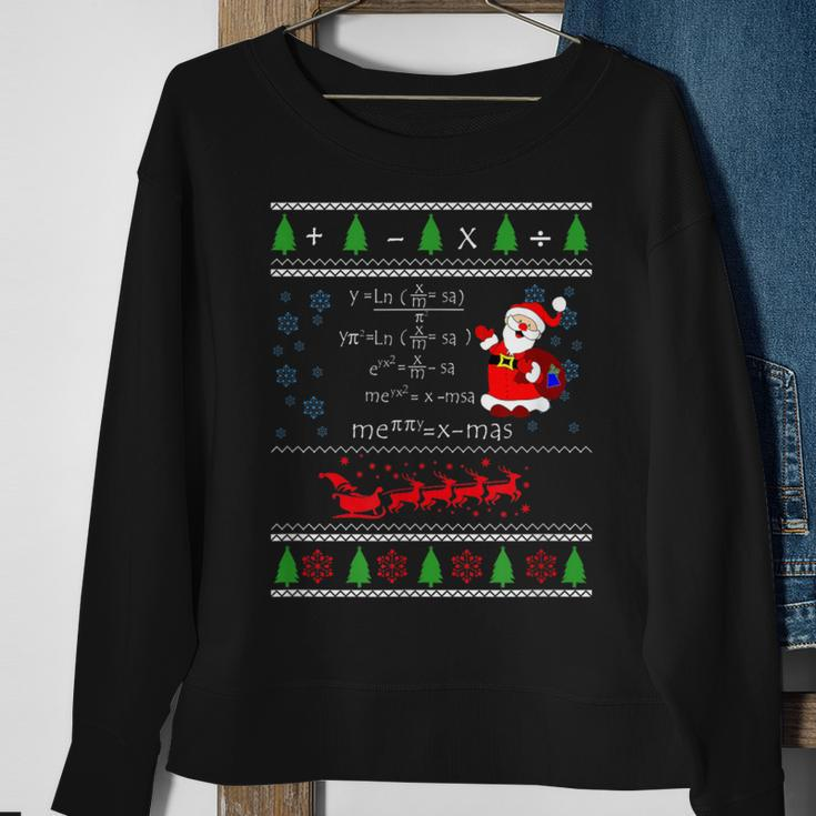 Math Lovers Equation Ugly Christmas Sweater Sweatshirt Gifts for Old Women