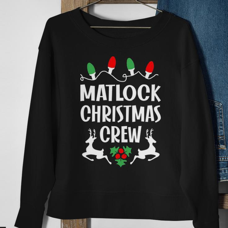 Matlock Name Gift Christmas Crew Matlock Sweatshirt Gifts for Old Women