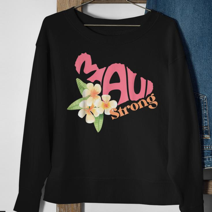 Maui Hawaii Strong Distressed Look Hawaii Sweatshirt Gifts for Old Women