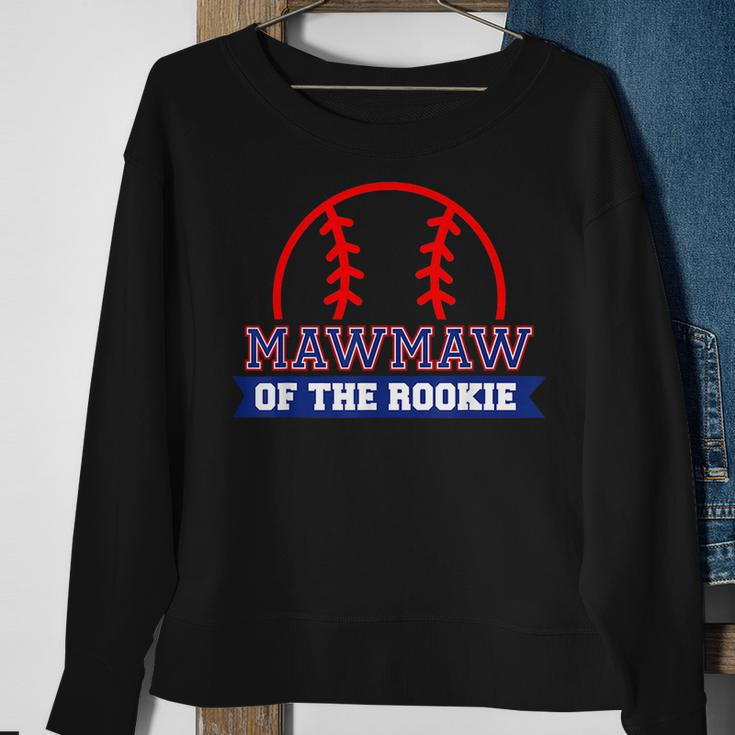 Mawmaw Of Rookie 1St Birthday Baseball Theme Matching Party Sweatshirt Gifts for Old Women