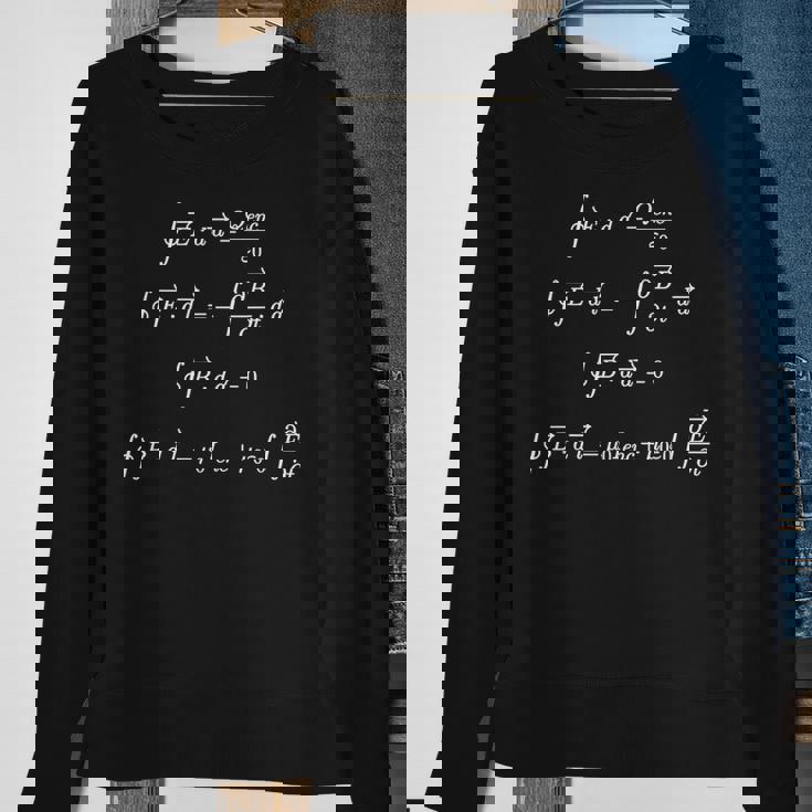 Maxwell's Equations Integral Form CoolFor Geeks Sweatshirt Gifts for Old Women