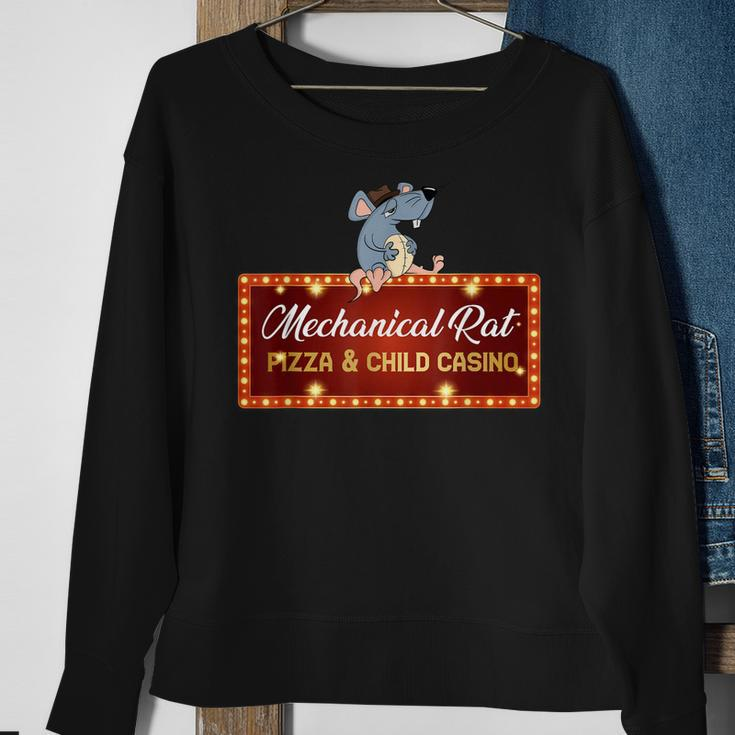 Mechanical Rat Pizza And Child Casino Sweatshirt Gifts for Old Women