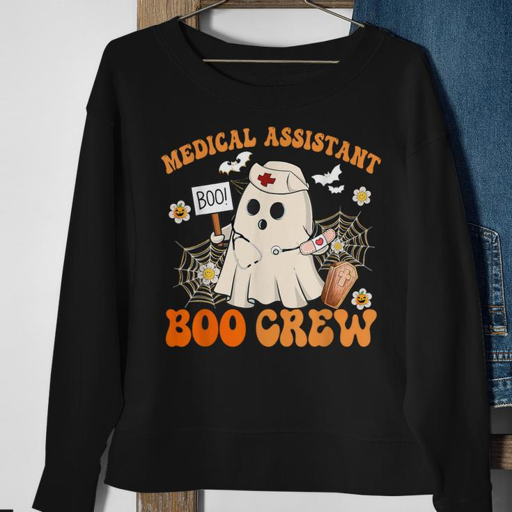 Medical Assistant Boo Crew Ghost Halloween Costumes Sweatshirt Gifts for Old Women