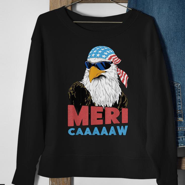 Mericaaaaaw Eagle Mullet 4Th Of July Usa American Flag Mullet Funny Gifts Sweatshirt Gifts for Old Women
