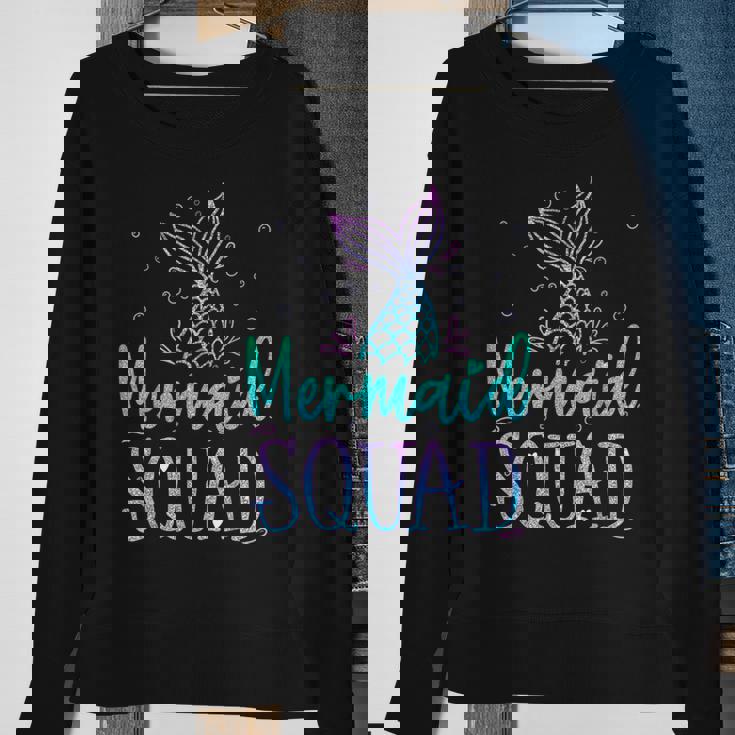 Mermaid Squad Birthday Mermaid Tail Squad Family Matching Sweatshirt Gifts for Old Women