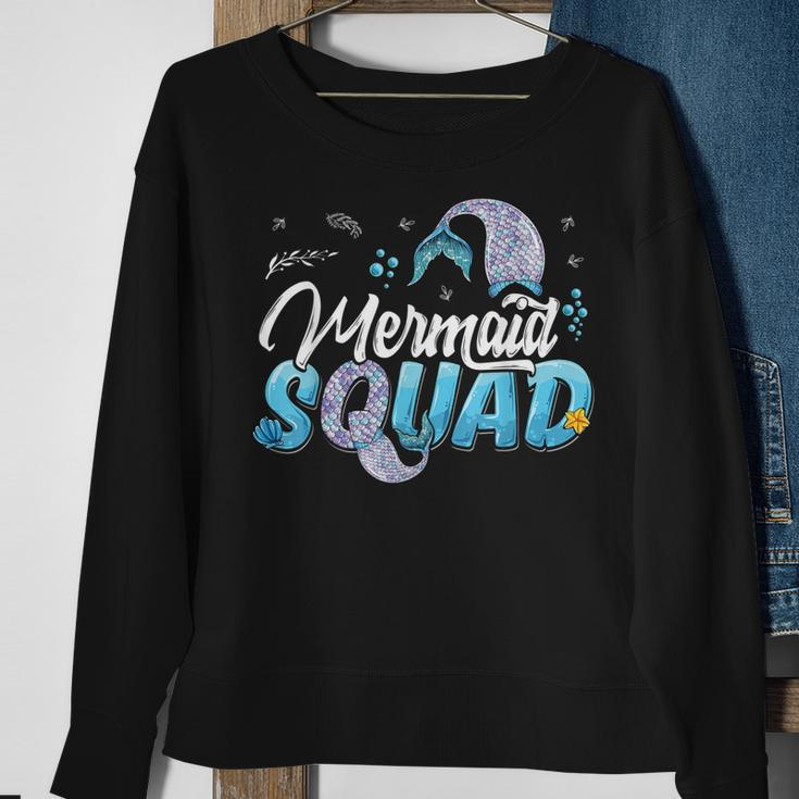 Mermaid Squad Party Mermaid Birthday Matching Set Family Sweatshirt Gifts for Old Women