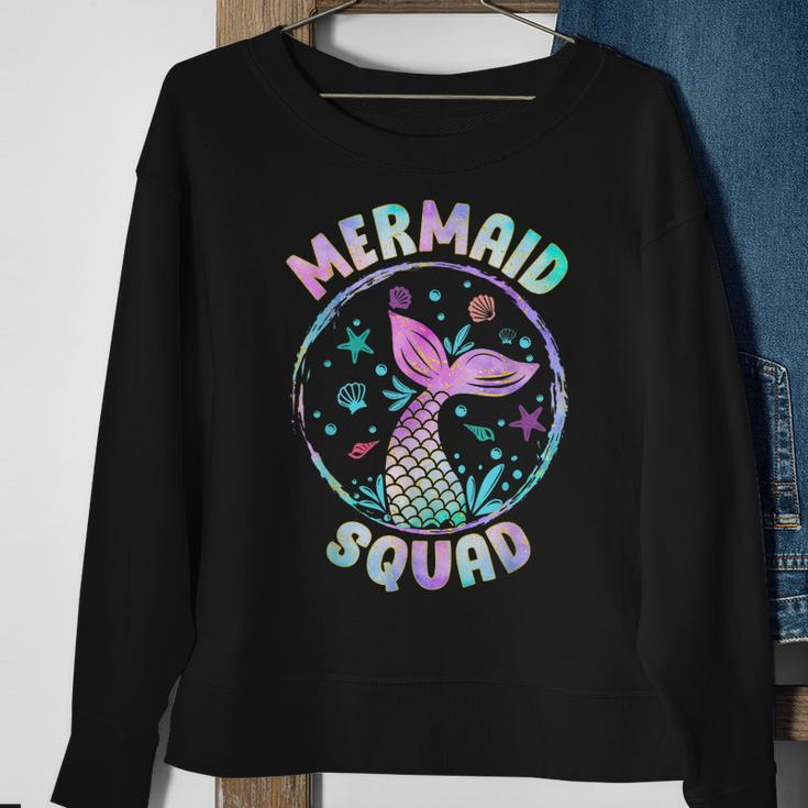 Mermaid Squad Themed Birthday Party Mermaids Family Matching Sweatshirt Gifts for Old Women