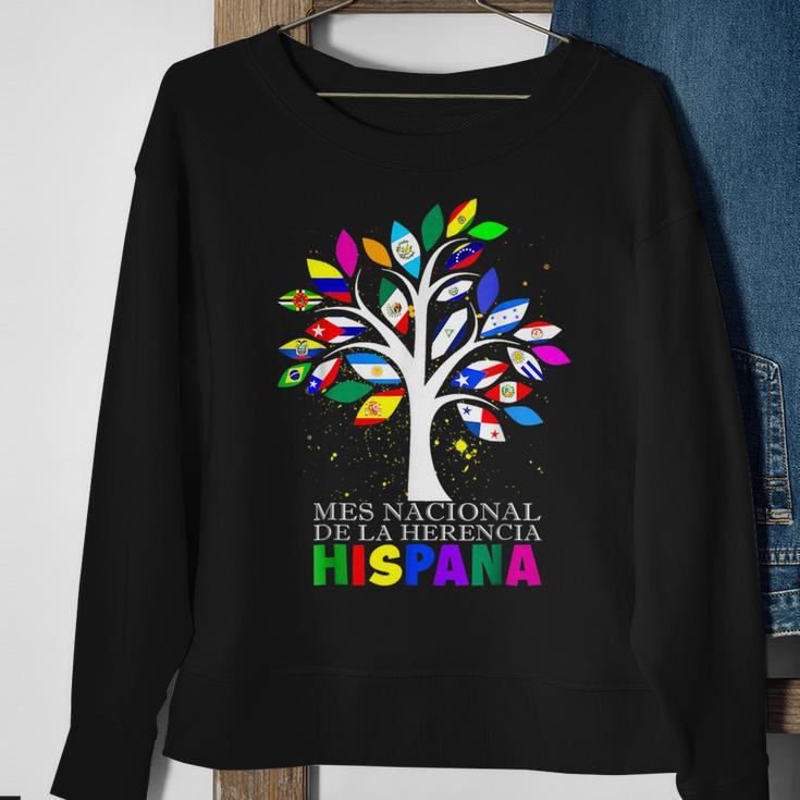 Mes Nacional De La Herencia Hispana Flags Countries World Sweatshirt Gifts for Old Women