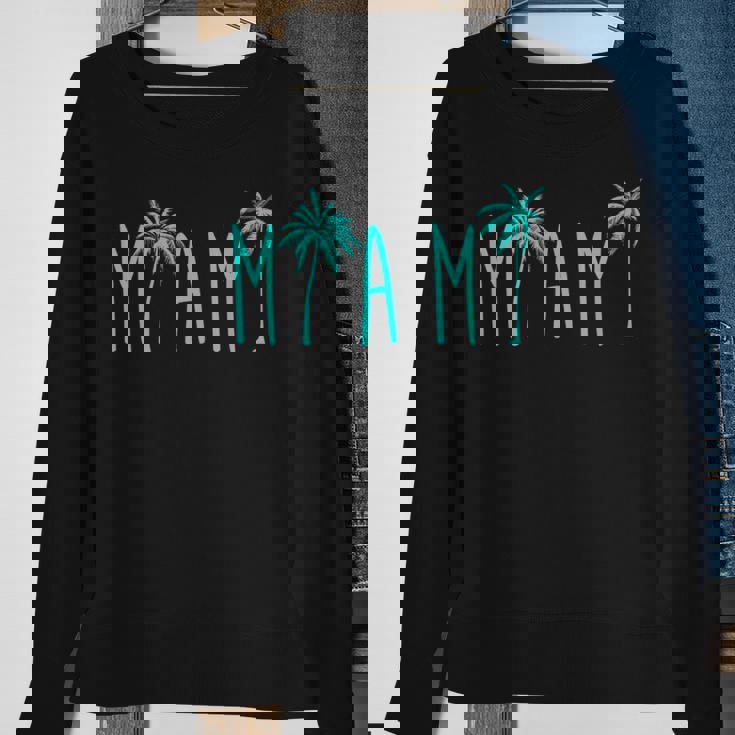 Miami Beach Florida Palm TreesSweatshirt Gifts for Old Women Miami Beach Florida Palm TreesSweatshirt Gifts for Old Women