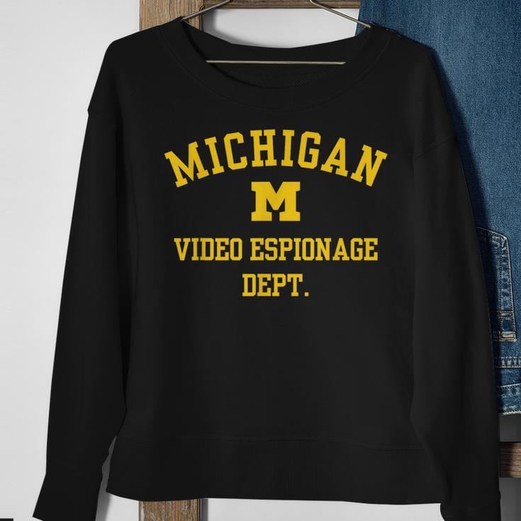 Michigan Video Espionage Sweatshirt Gifts for Old Women