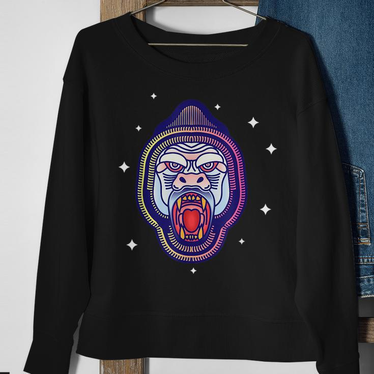 Monkey Scream Sweatshirt Gifts for Old Women