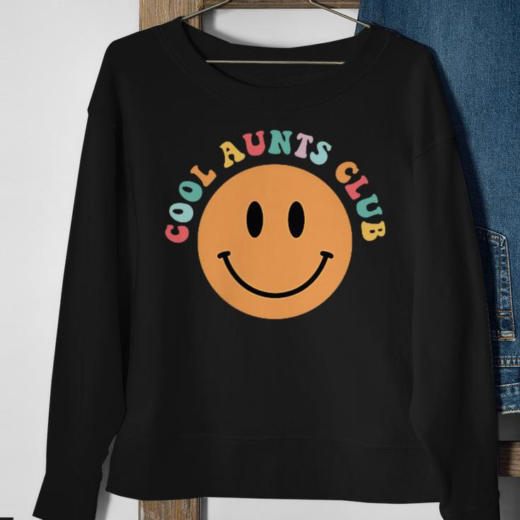 Mothers Day Groovy Auntie Cool Aunts Club 2 Sided Sweatshirt Gifts for Old Women