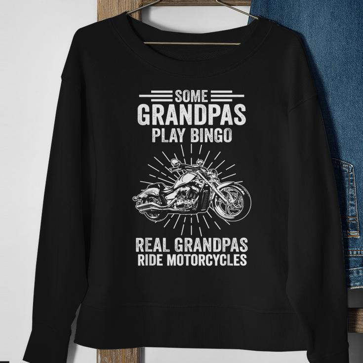 Motorcycle Grandfather Biker Grandpa Fathers Day Gift Gift For Mens Sweatshirt Gifts for Old Women