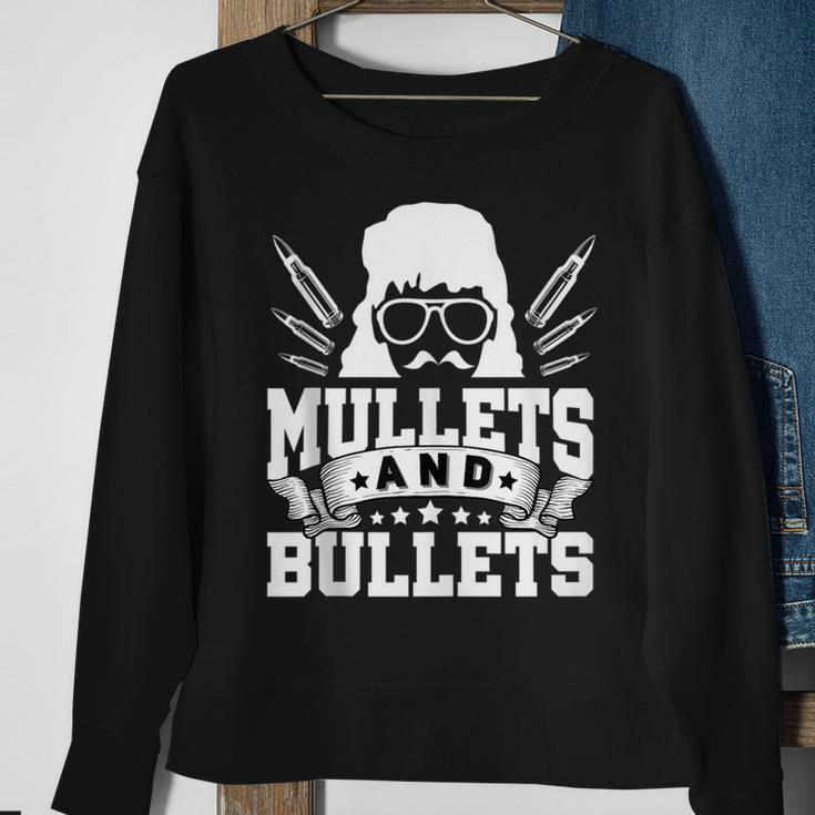 Mullet & Bullets - Funny Redneck Mullet Sweatshirt Gifts for Old Women