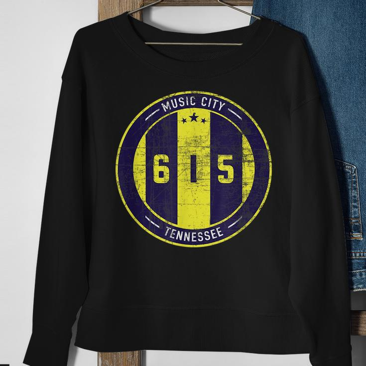 Nashville 615 Designer Round Badge - Tennessee Star Sweatshirt Gifts for Old Women