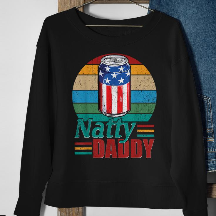 Natty Daddy Funny Dad Bob Beer Drinker Fathers Day Sweatshirt Gifts for Old Women