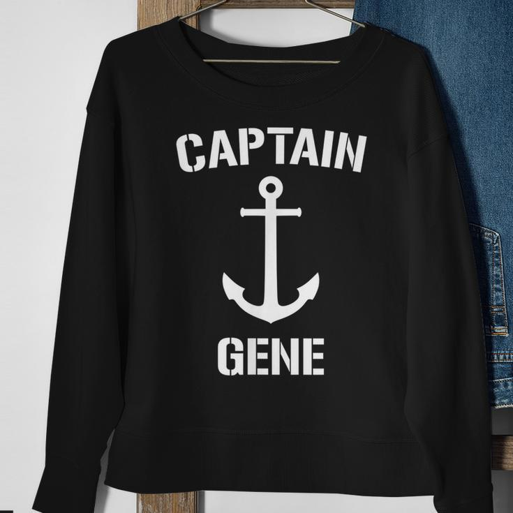 Nautical Captain Gene Personalized Boat Anchor Sweatshirt Gifts for Old Women