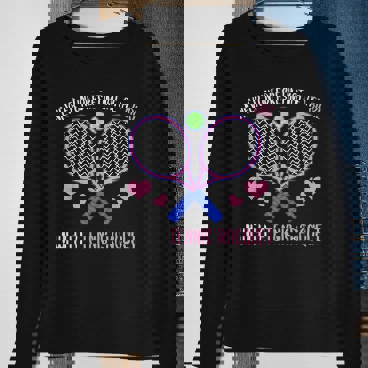 Never Underestimate A Girl With A Tennis Racquet Tennis Funny Gifts Sweatshirt Gifts for Old Women