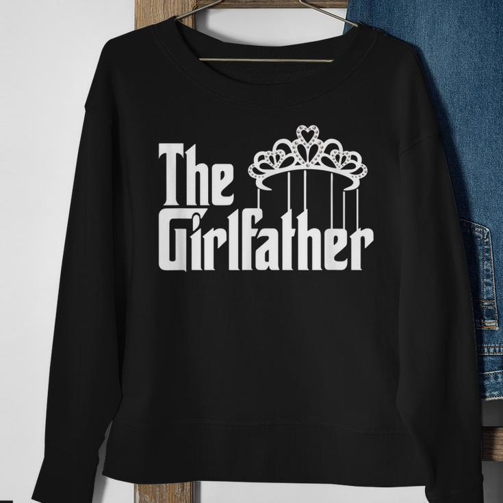 New Dad Gift Baby Girl The Girlfather Baby Girl Reveal Gift Sweatshirt Gifts for Old Women