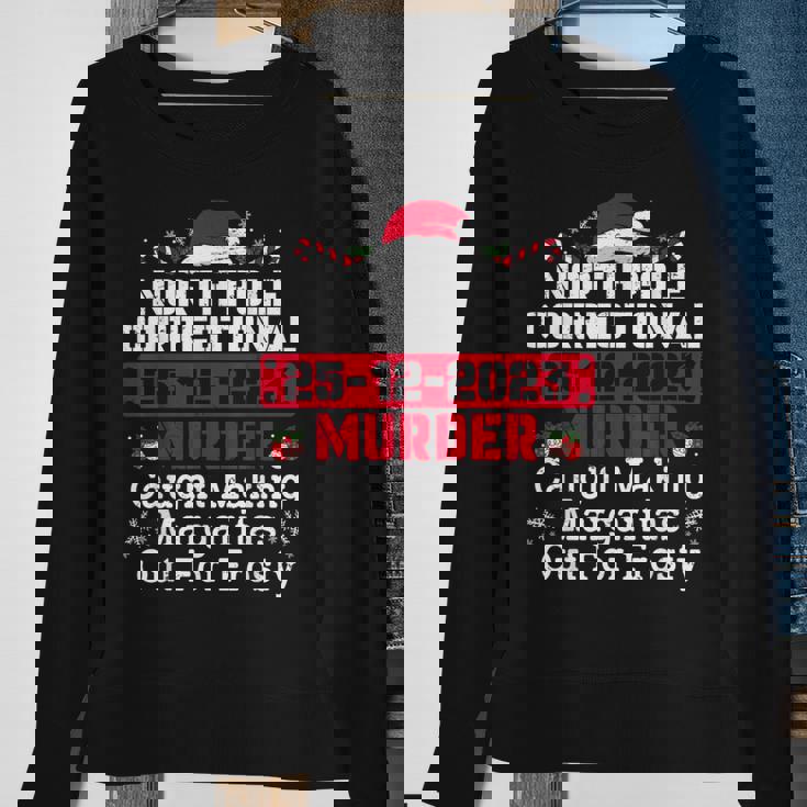 North Pole Correctional Murder Caught Making Margaritas Sweatshirt Gifts for Old Women North Pole Correctional Murder Caught Making Margaritas Sweatshirt Gifts for Old Women