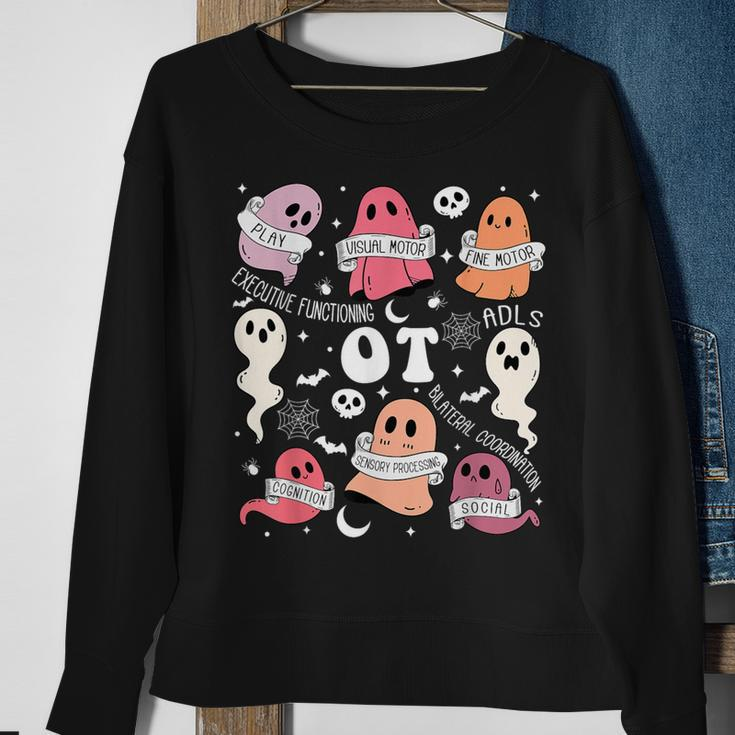 Occupational Therapy Ot Ota Halloween Spooky Cute Ghosts Sweatshirt Gifts for Old Women