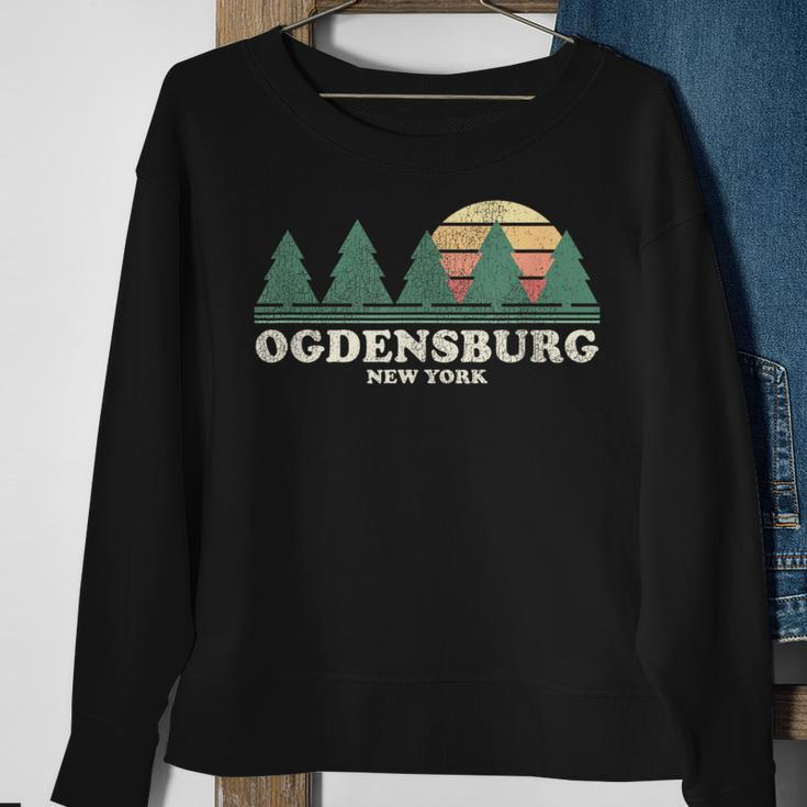 Ogdensburg Ny Vintage Throwback Retro 70S Sweatshirt Gifts for Old Women