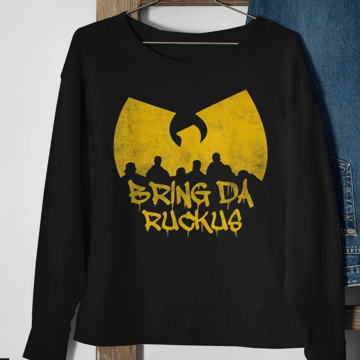 Old School Hip Hop Bring Da Ruckus Sweatshirt Gifts for Old Women