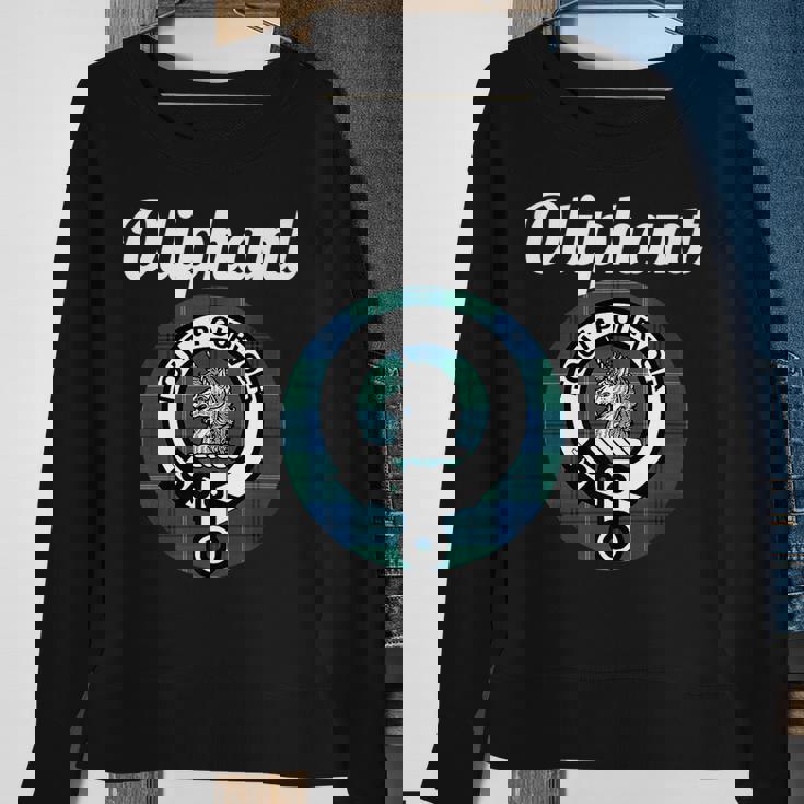 Oliphant Clan Scottish Name Coat Of Arms Tartan Sweatshirt Gifts for Old Women