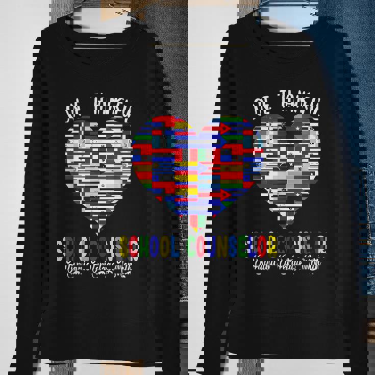 One Thankful School Counselor Hispanic Heritage Month Flags Sweatshirt Gifts for Old Women