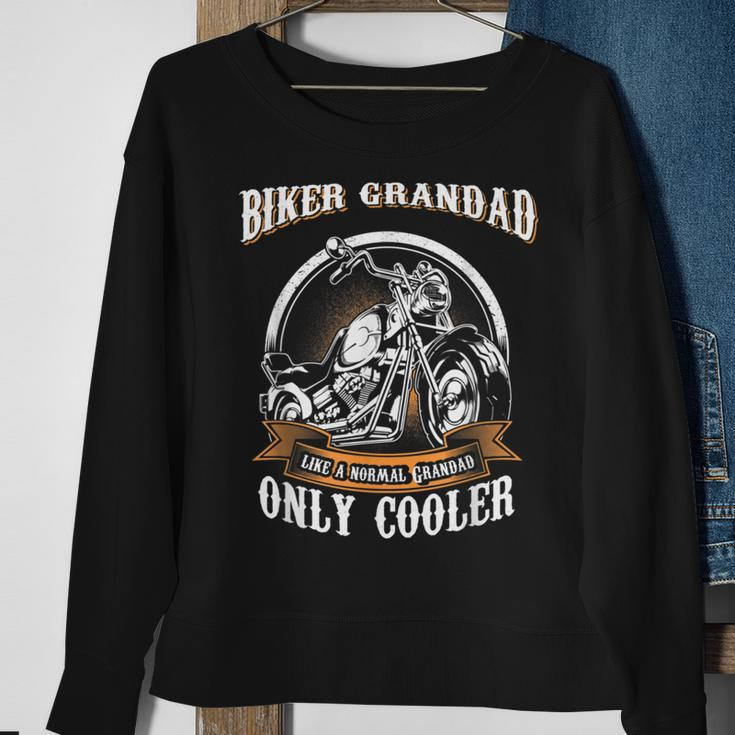 Only Cool Grandad Rides MotorcyclesRider Gift Sweatshirt Gifts for Old Women