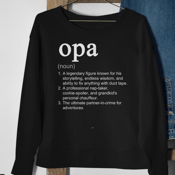 Opa Definition Funny Cool Sweatshirt Gifts for Old Women