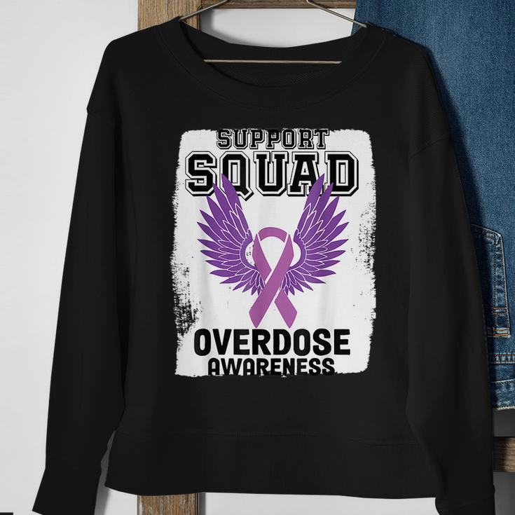 Overdose Awareness August We Wear Purple Overdose Awareness Sweatshirt Gifts for Old Women