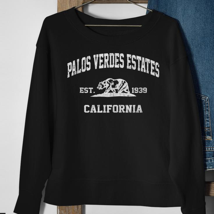 Palos Verdes Estates California Ca Vintage State Athletic St Sweatshirt Gifts for Old Women