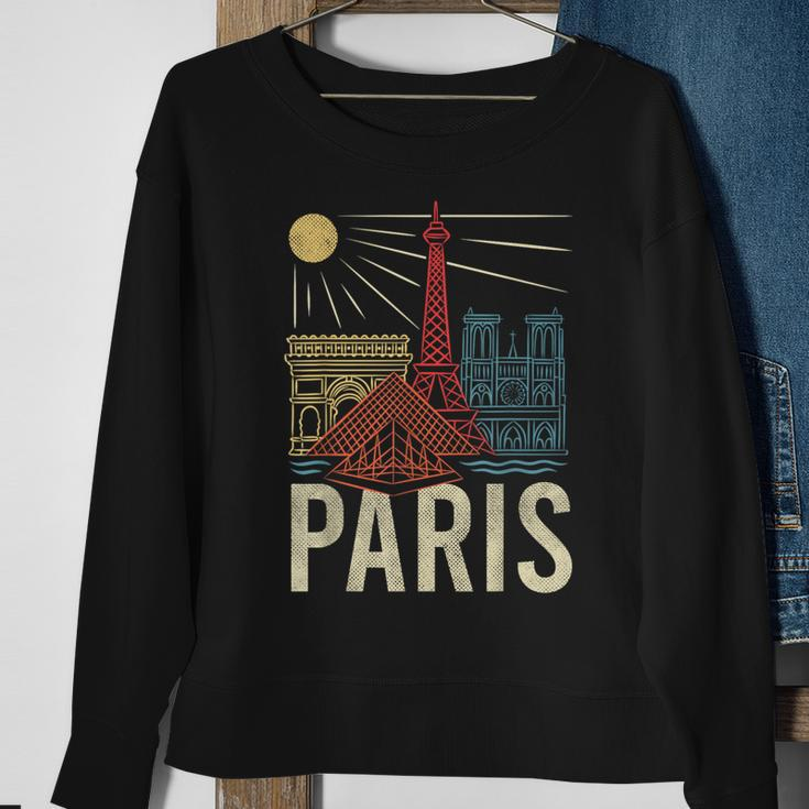 Paris Lover France Tourist Paris Art Paris Sweatshirt Gifts for Old Women