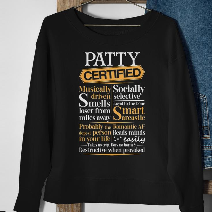 Patty Name Gift Certified Patty Sweatshirt Gifts for Old Women