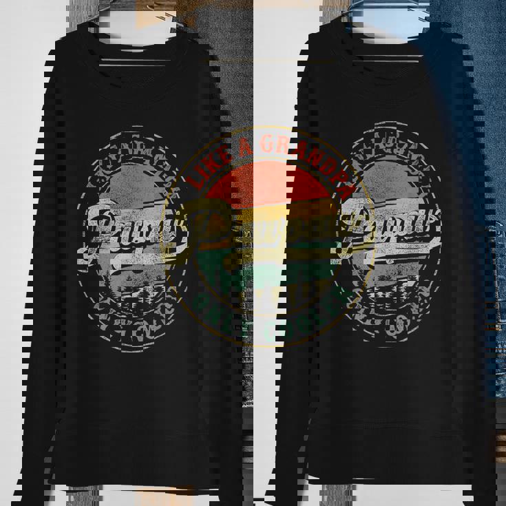 Pawpaw Like A Grandpa Only Cooler Vintage Retro Pawpaw Dad Gift For Mens Sweatshirt Gifts for Old Women